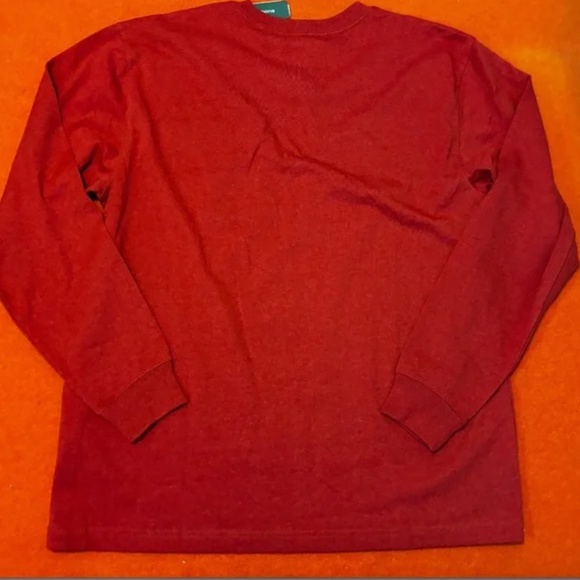 Carhartt oversized burnt orange logo pocket long sleeve shirt NWT - Picture 7 of 7